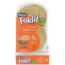 Flatout Foldit Sweet Hawaiian Flatbread, 6 Flatbreads