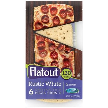 Flatout Rustic White Thin Crust Flatbread, 10.2 Ounce -- 12 per case