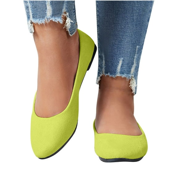 Flats Shoes Women Dressy Comfortable Fashion Women Casual Cusp Head Comfy Casual Shoes Solid Color Women's Ballet Flats Comfortable Dressy Shoes Work Flats Office Shoes Flats Shallow Shoes