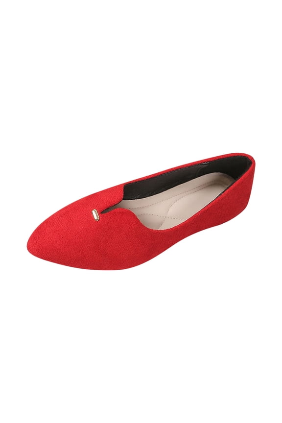Flats Shoes for Women, Low Wedge Pointed Toe Flats Shoes Women's Ballet Flats Comfortable Casual Dressy Shoes,Work Flats Office Shoes Pointed Toe Flats