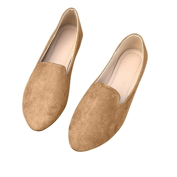 Flats Shoes for Women Slip on Round Toe Comfortable Women's Flats Ballet Flats Dress Shoes Loafers