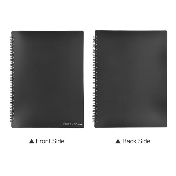 Flatsons FB-04 A4 Music Score Folder, 40 Pockets Sheet Document File Organizer for Guitar Violin Piano Players, Black