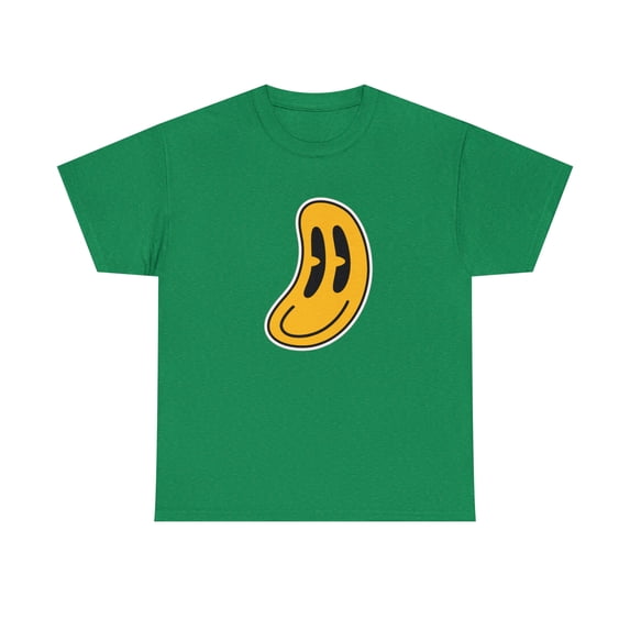 Flatten smiley face graphic t shirt Unisex Heavy Cotton Tee