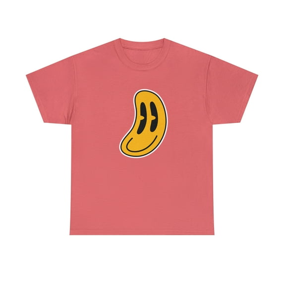 Flatten smiley face graphic t shirt Unisex Heavy Cotton Tee
