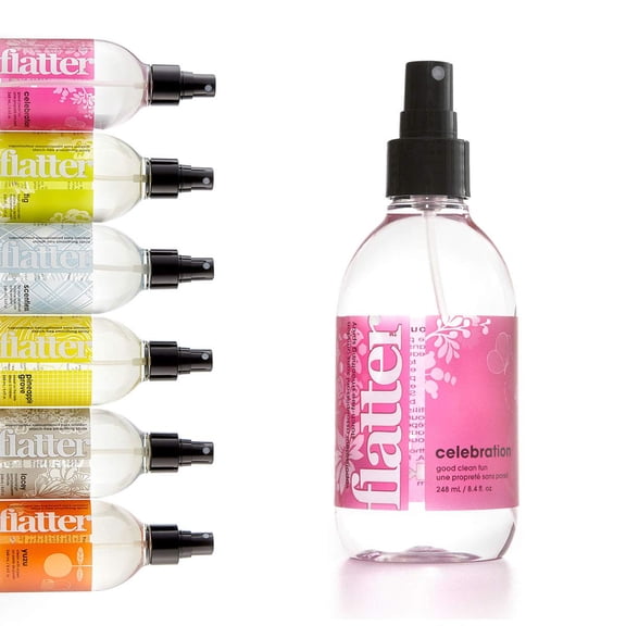Flatter Smoothing Spray Naturally-derived Wrinkle Release Spray | Starch-Free Alternative for Ironing, Quilting & Sewing | 8oz | (Celebration)