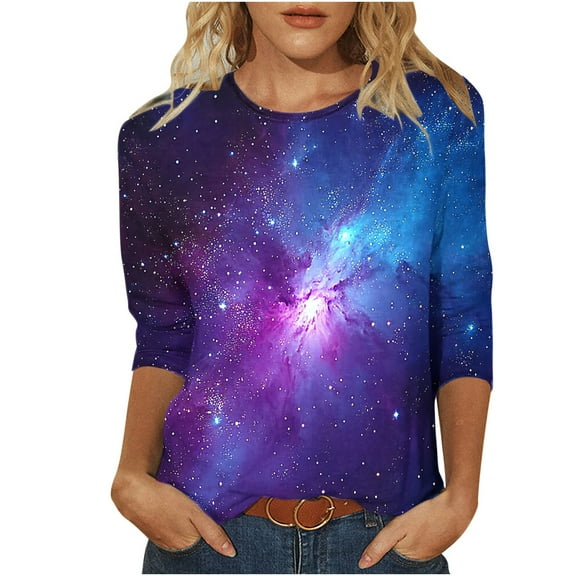 Womens Blouses Fall 2025 Tops Plus Size 4X 3/4 Sleeve Shirts Oversized Pack Plus Size Blouses 4X-5X Dressy Red