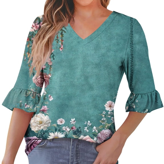 Womens Blouses Fall 2025 Camisole Tank Tops Pack Funny 3/4 Sleeve Shirts Beer Plus Size Blouses 4X-5X