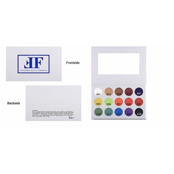 Flattering Beauty Cosmetics White Case Eye Shadow