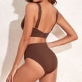 thumbnail image 1 of Flattering High Waisted Two Piece Bikini Set Crisscross Top With Gathered Detail For Effect Underwire Bathing Suit Tops for Women Swimsuit for Teen Girls Womens Swimsuit with Shorts Racing Swimsuit, 1 of 5