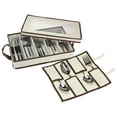 thumbnail image 1 of Flatware Chest canvas with trim.Top window-Serving pc pouch, 1 of 1