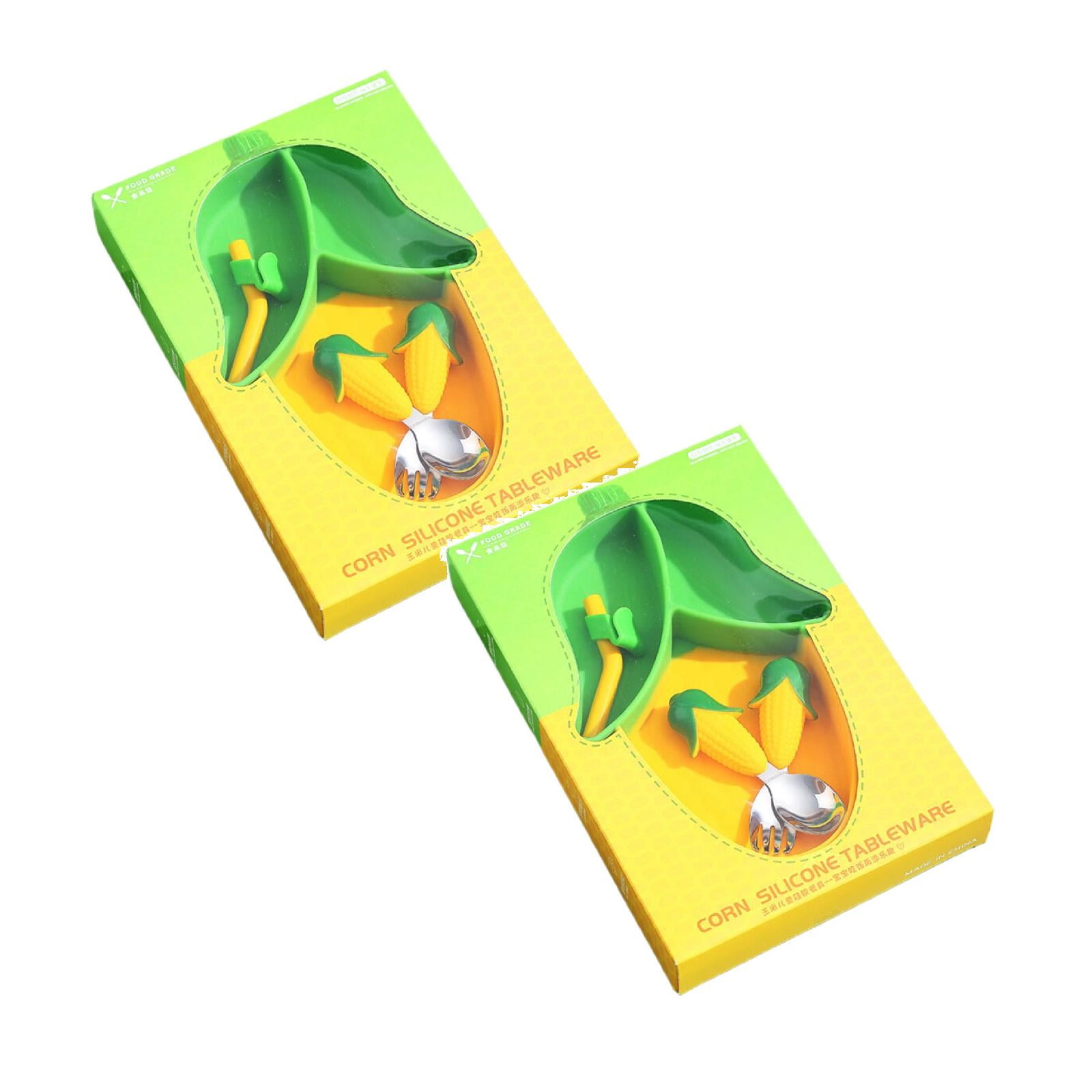 Flatware Infant And Toddler Suction Cup Integrated Grid Complementary