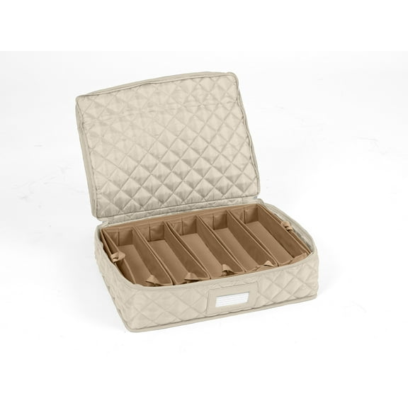 Flatware Storage - Washable and Stain Resistant, ID Window, Kitchen Storage, Cream