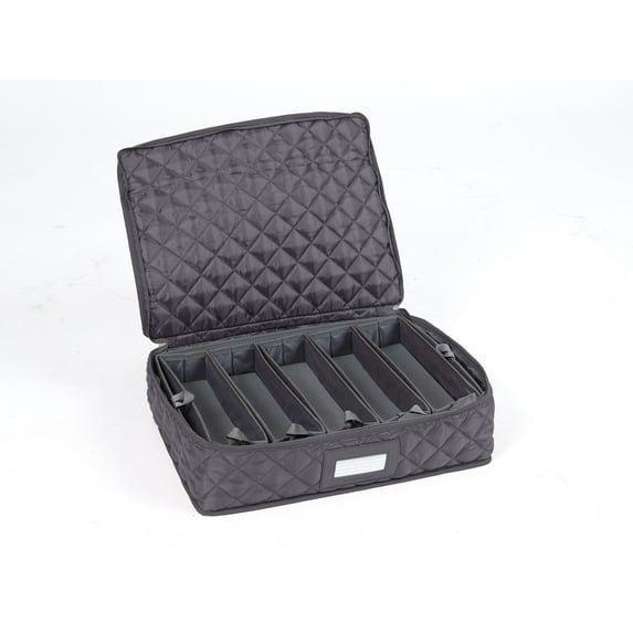 Flatware Storage - Washable and Stain Resistant, ID Window, Kitchen Storage, Slate