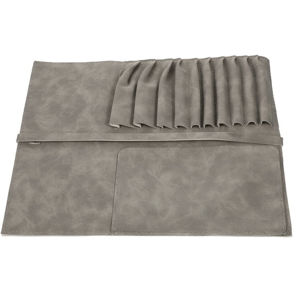 Flatware Tableware Storage Pouch Travel Utensils Holder Cutlery Roll Bag Outdoor Leather