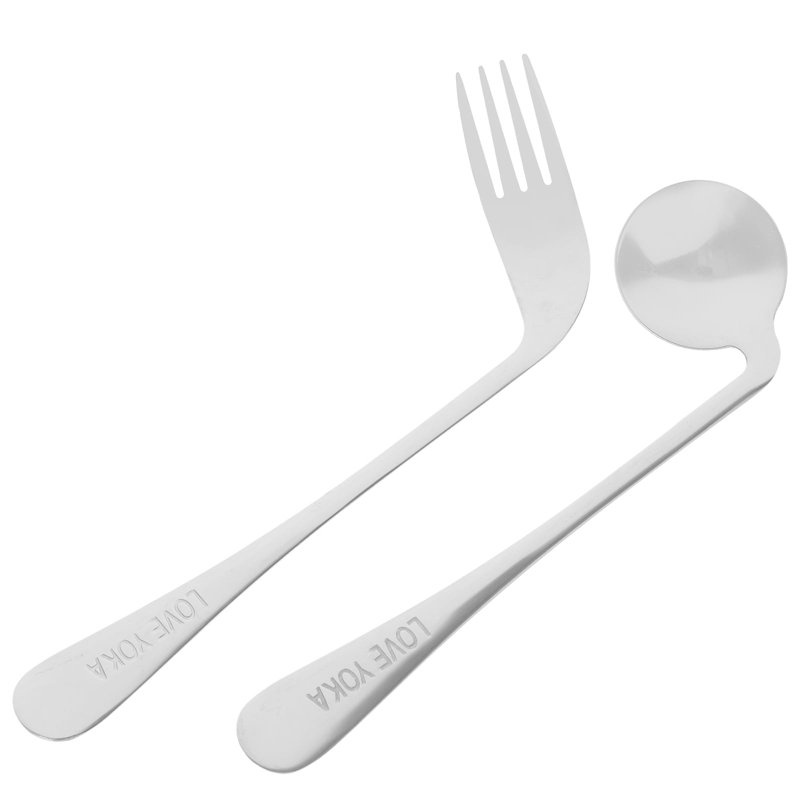 Flatware Utensil Easy Use Fork Auxiliary Angled Appliance Elder Man