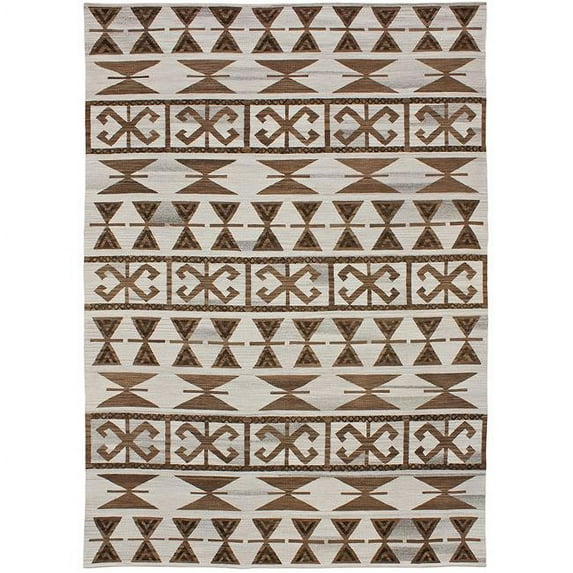 Flatweave Andalusian No. 1 Cocoa Area Rug - 6 x 9 ft.