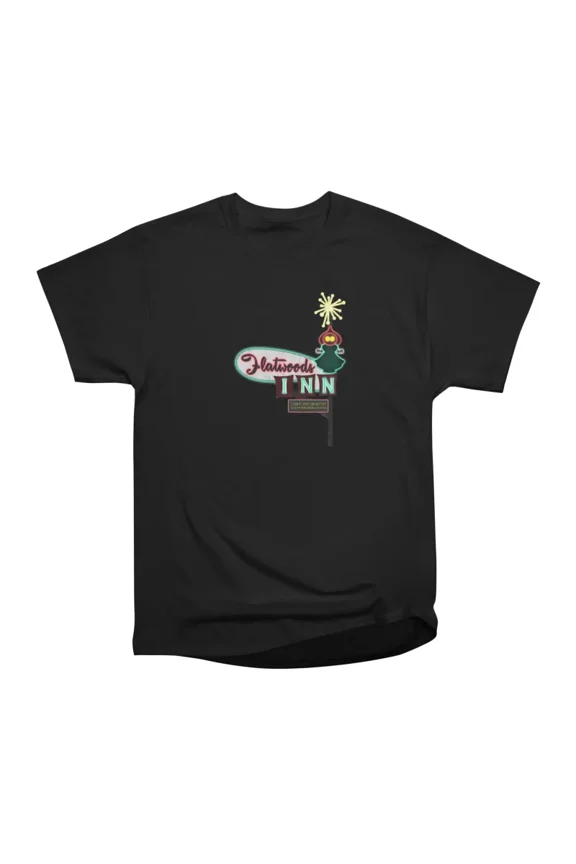 Flatwoods Inn Cryptid Neon Signs T-Shirt Tee Gift For Him Merch For Her Apparel For Friend