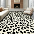 thumbnail image 1 of ODIKA 6' Machine Washable Non-Slip Area Rug, Abstract Dairy Print Modern Farmhouse Style High Traffic Rug, Black, 324051, 1 of 7