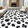 thumbnail image 1 of ODIKA 8' Machine Washable Non-Slip Area Rug, Abstract Farm Creature Spotted Motif Art High Traffic Rug, White, 324057, 1 of 7