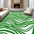 thumbnail image 1 of ODIKA 6'x9' Machine Washable Non-Slip Area Rug, Abstract Topography Flow High Traffic Rug, Green, 393873, 1 of 7