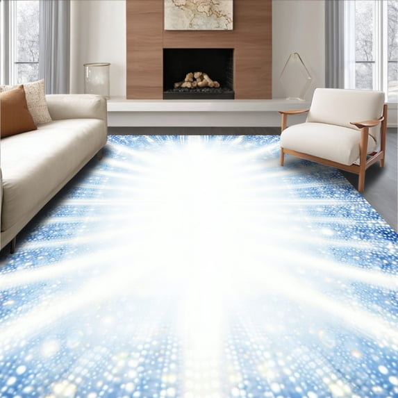 ODIKA 3'x5' Machine Washable Non-Slip Area Rug, Angelic Faux Sheepskin Chair Lush Accent High Traffic Rug, White, 78415