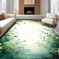 thumbnail image 1 of ODIKA 4'x6' Machine Washable Non-Slip Area Rug, Balcony Bliss High Traffic Rug, Green, 144518, 1 of 7