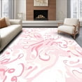 thumbnail image 1 of ODIKA 5'x7' Machine Washable Non-Slip Area Rug, Blush Ombre Swirl Accent High Traffic Rug, Pink, 393275, 1 of 7