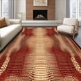 thumbnail image 1 of ODIKA 8'x10' Machine Washable Non-Slip Area Rug, Bold Tiled Design in Warm Hues High Traffic Rug, Red, 29524, 1 of 7