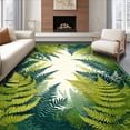 thumbnail image 1 of ODIKA 8'x10' Machine Washable Non-Slip Area Rug, Bold Vibrant Shapes High Traffic Rug, Green, 32378, 1 of 7