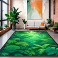 thumbnail image 1 of ODIKA 2'x3' Machine Washable Non-Slip Area Rug, Botanical Canopy Leaf Print High Traffic Rug, Green, 212455, 1 of 7