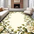 thumbnail image 1 of ODIKA 8'x10' Machine Washable Non-Slip Area Rug, Botanical Style High Traffic Rug, Ivory, 209536, 1 of 7