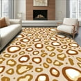 thumbnail image 1 of ODIKA 8' Machine Washable Non-Slip Area Rug, Camel & Cream Spotted High Traffic Rug, Beige, 322773, 1 of 7