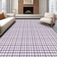 thumbnail image 1 of ODIKA 3'x5' Machine Washable Non-Slip Area Rug, Charming Pastel Checkered Aesthetic High Traffic Rug, Beige, 32025, 1 of 7