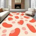 thumbnail image 1 of ODIKA 3'x5' Machine Washable Non-Slip Area Rug, Cheetah Artistic Dappled Print with Fluid Spot Design High Traffic Rug, Pink, 322006, 1 of 7
