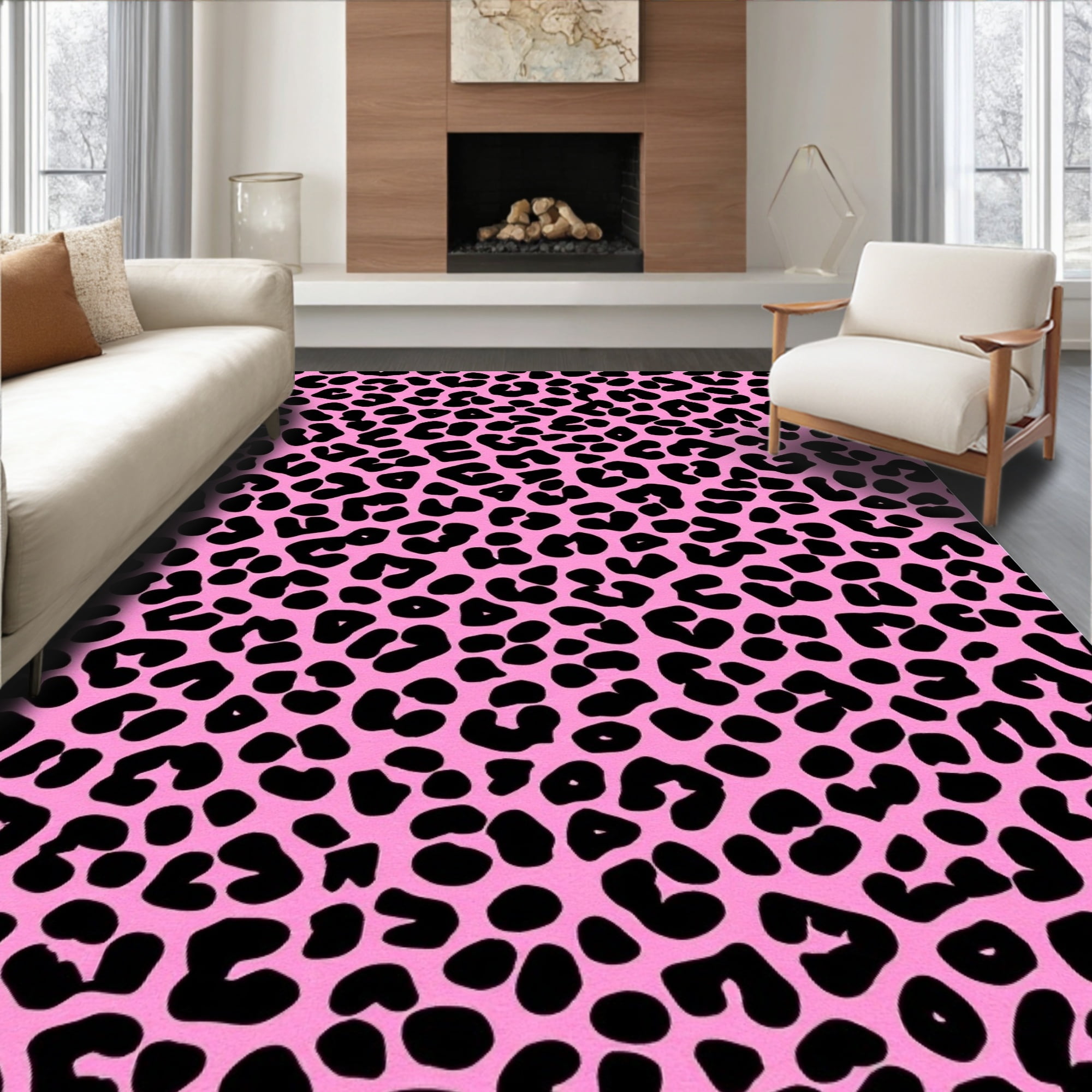 Elegant Pink And Black Rug Photos