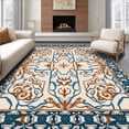 thumbnail image 1 of ODIKA 4'x6' Machine Washable Non-Slip Area Rug, Chic Contemporary Motif with Fluid Design High Traffic Rug, Beige, 292917, 1 of 7