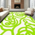 thumbnail image 1 of Flatwoven High Traffic Area Rug, Chic Interlocking Loops with a Vibrant Color Blend, Non Slip, Stain Resistant, Washable Area Rugs for Living Room, Bedroom(Green, 8X8), 1 of 8