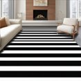 thumbnail image 1 of ODIKA 4x6 Machine Washable Non-Slip Area Rug, Minimalist High Traffic Rug, Black, 60661, 1 of 7