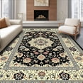 thumbnail image 1 of ODIKA 2'x3' Machine Washable Non-Slip Area Rug, Classic Subtle Geometric Touch High Traffic Rug, Beige, 10837, 1 of 7