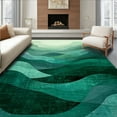 thumbnail image 1 of ODIKA 4x6 Machine Washable Non-Slip Area Rug, Abstract High Traffic Rug, Green, 6094, 1 of 7