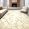 thumbnail image 1 of ODIKA 2'x3' Machine Washable Non-Slip Area Rug, Contemporary Chic with Intricate Floral Patterning High Traffic Rug, Beige, 151153, 1 of 7