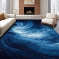 thumbnail image 1 of ODIKA 3'x5' Machine Washable Non-Slip Area Rug, Cosmic Swirl Nebula Print High Traffic Rug, Blue, 142494, 1 of 7