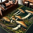 thumbnail image 1 of ODIKA 4'x6' Machine Washable Non-Slip Area Rug, Dark Academia Mushroom High Traffic Rug, Brown, 214907, 1 of 7