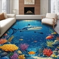 thumbnail image 1 of ODIKA 2'x3' Machine Washable Non-Slip Area Rug, Deep Design for Ocean High Traffic Rug, Blue, 41700, 1 of 7