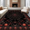 thumbnail image 1 of Flatwoven High Traffic Area Rug, Dramatic Black and White, Non Slip, Stain Resistant, Washable Area Rugs for Living Room, Bedroom(Black, 5X7), 1 of 8