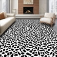 thumbnail image 1 of ODIKA 8'x10' Machine Washable Non-Slip Area Rug, Dynamic Black and Spotted with Artistic Animal Motifs High Traffic Rug, Black, 284146, 1 of 7