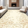 thumbnail image 1 of ODIKA 8'x10' Machine Washable Non-Slip Area Rug, Elegant with Delicate Floral High Traffic Rug, Beige, 44925, 1 of 7