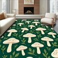 thumbnail image 1 of ODIKA 6'x6' Machine Washable Non-Slip Area Rug, Enchanted Mushroom Forest High Traffic Rug, Green, 293078, 1 of 7