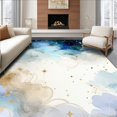 thumbnail image 1 of ODIKA 6'x9' Machine Washable Non-Slip Area Rug, Ethereal Aether Inspired Design with Celestial High Traffic Rug, Blue, 165862, 1 of 7