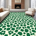 thumbnail image 1 of ODIKA 2'x3' Machine Washable Non-Slip Area Rug, Exotic Leopard Print High Traffic Rug, Green, 284287, 1 of 7
